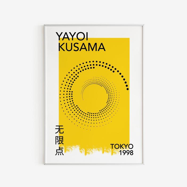 Tranh treo tường | Triễn lãm-Yayoi Kusama - Infinity Nets, Modern Printable Art 09