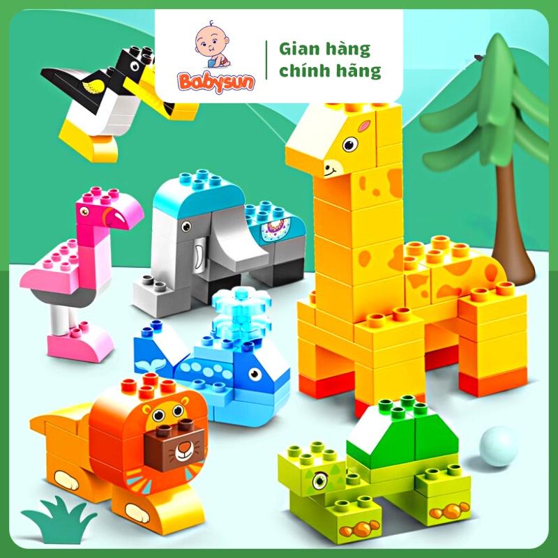 Mô hình lắp ráp con vật 3D, đồ chơi xếp hình sáng tạo 102 chi tiết
