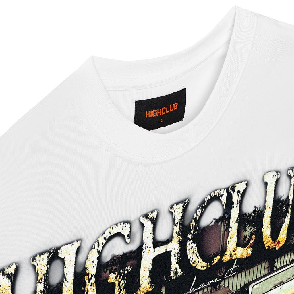 Áo Thun LA DALAT Tay Lỡ Unisex Nam/Nữ Đen/Trắng Cổ Tròn - HIGHCLUB