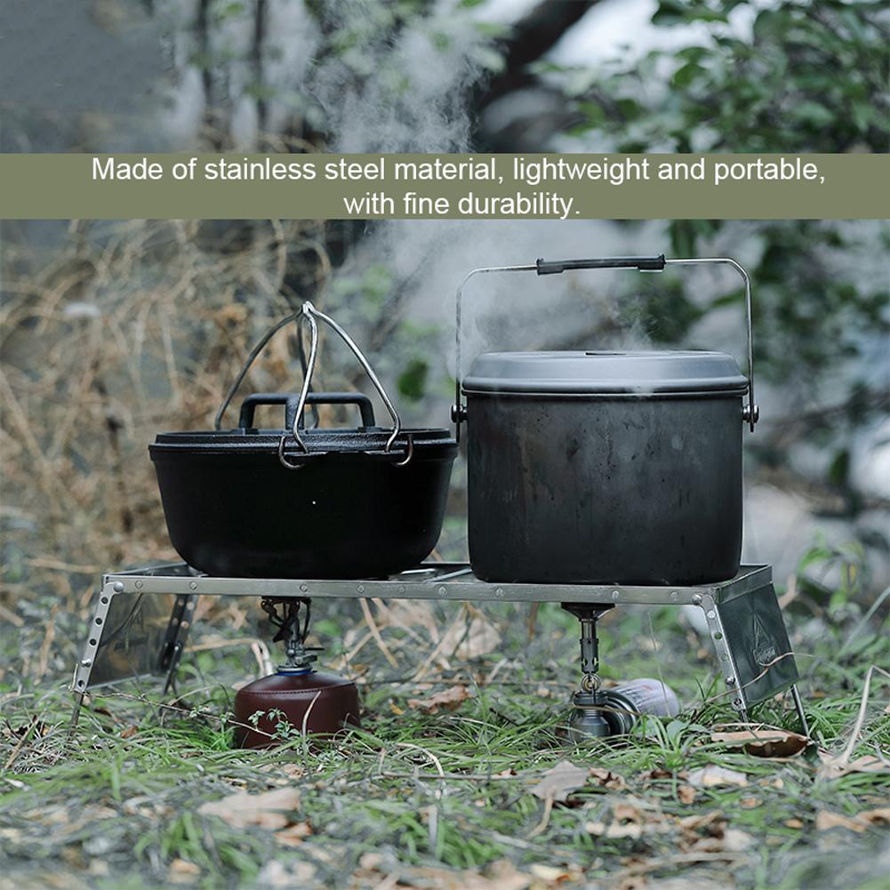 Vỉ Nướng Bbq Dạng Bàn Mini Théo Không Gỉ Campingmoon