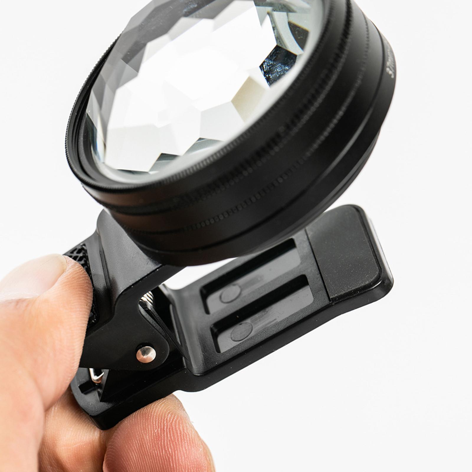 49mm Camera Lens Filter Optical Glass Kaleidoscope Prism for Photography Camera Phone Accessories