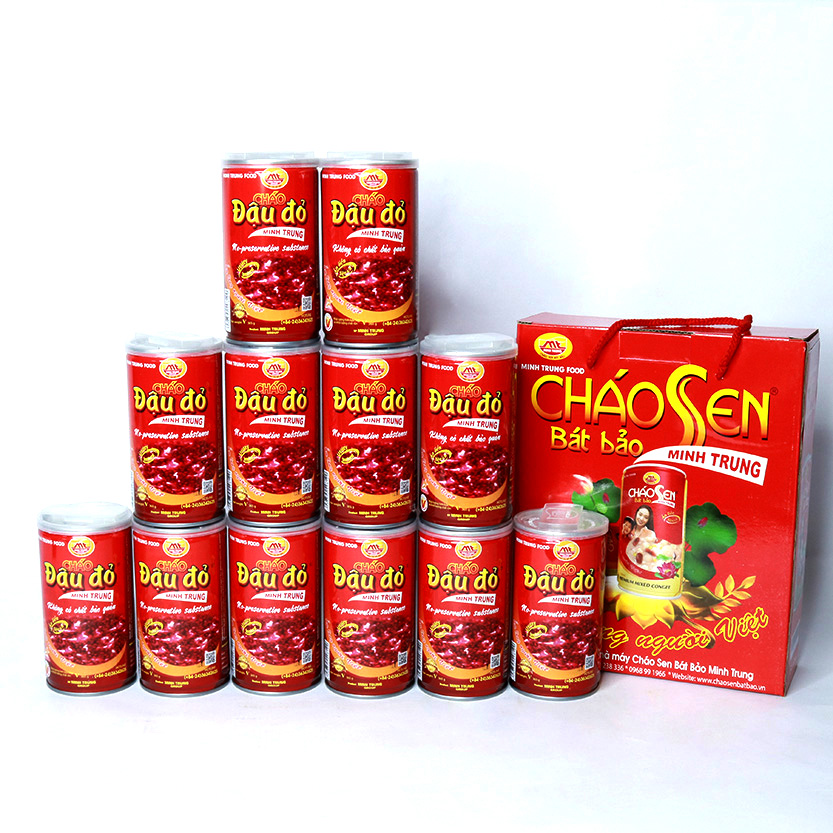 Cháo Đậu Đỏ Minh Trung Lốc 6 lon