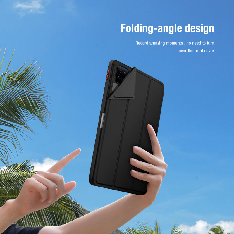 Bao da cho Xiaomi Pad 6 - 6 Pro Nillkin Bevel Leather Case - hàng nhập khẩu