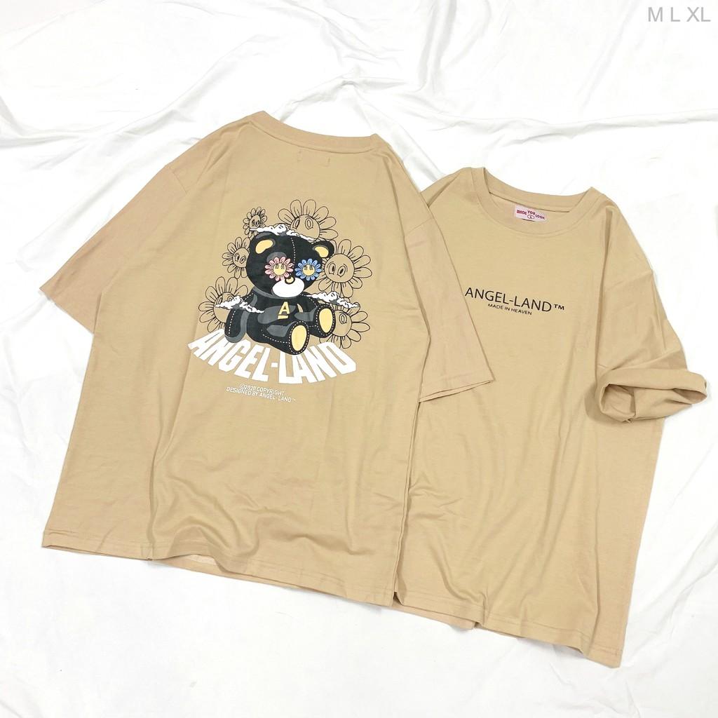 Áo Thun Tay Lỡ Form Rộng Unisex ANGEL-LAND HEAVEN Ulzzang Couple