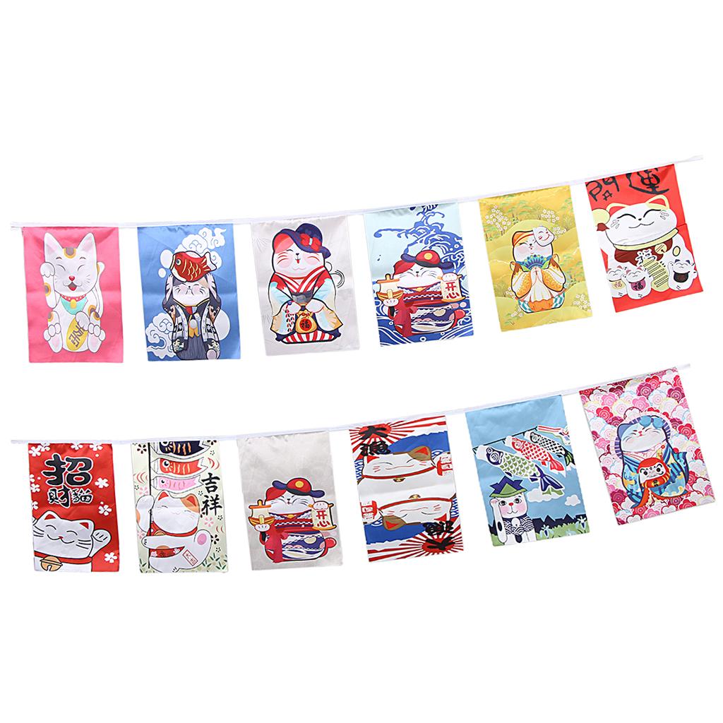 1 Set Japanese Style Bunting Flags