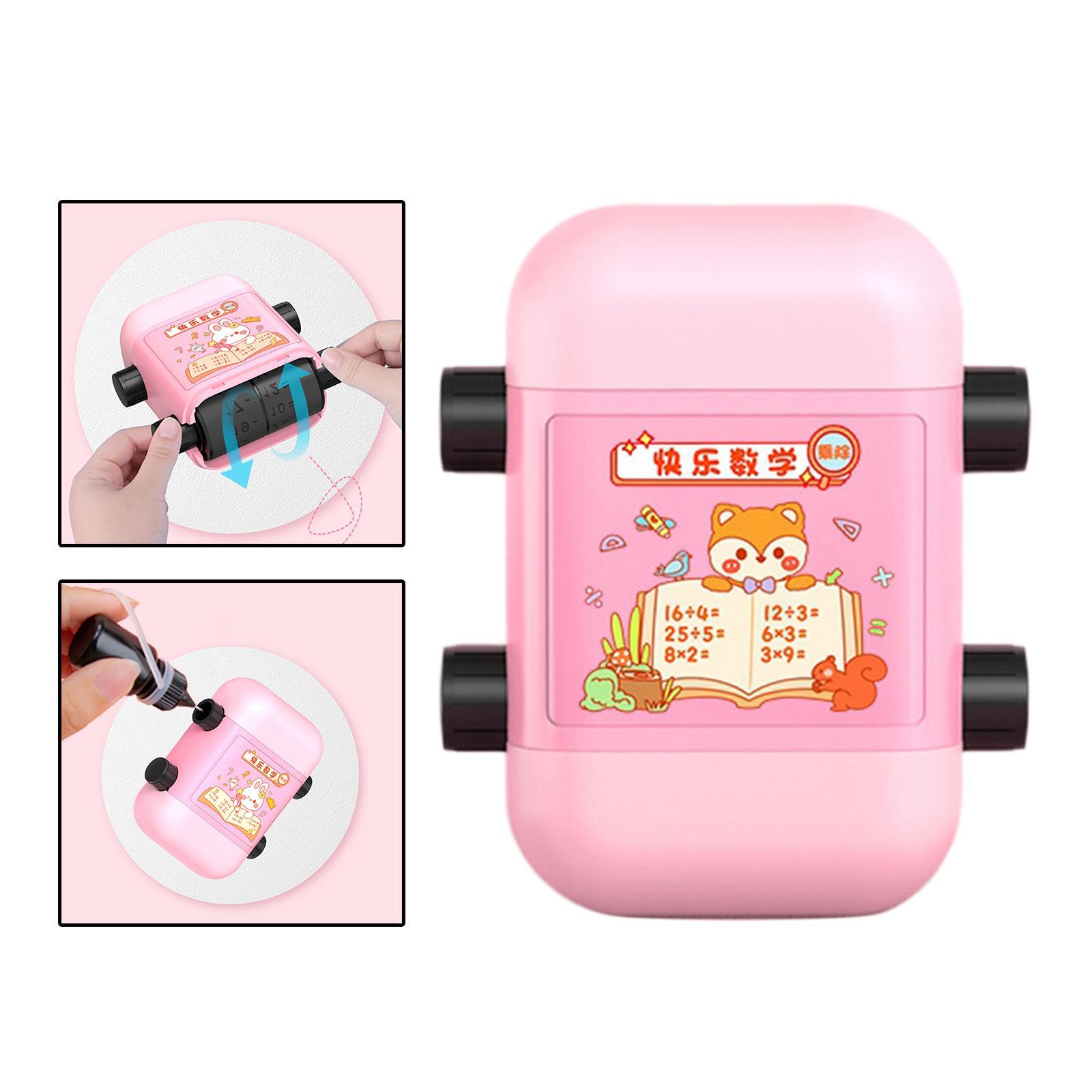 Addition and Subtraction Math Stamp Roller Exercises for Teachers Preschool