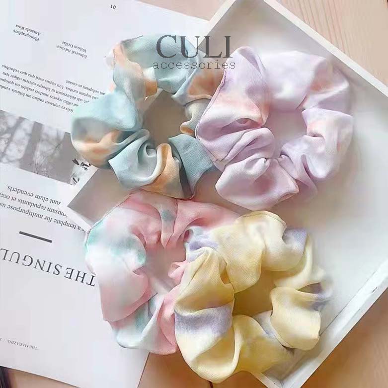 Dây cột tóc vải, Scrunchies màu sắc kẹo ngọt xinh xắn - Culi accessories