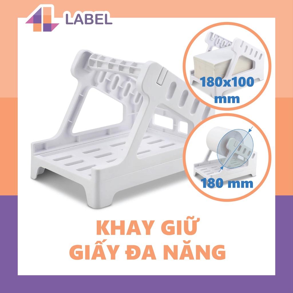 Máy in nhiệt CC420 kèm 1000 tờ A6 và kệ giấy in nhanh đơn hàng thương mại điện tử , phiếu gửi, logo tự dán, in tem giá