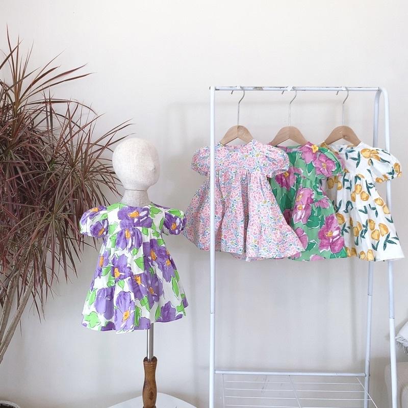 Váy thiết kế babydoll, váy công chúa cho bé gái từ 1-6 tuổi
