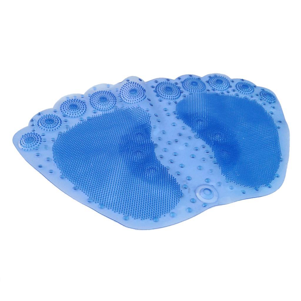 Strong Non Slip Shower Bath Mat Bathroom Rubber Massage PVC w/ Suction Cups