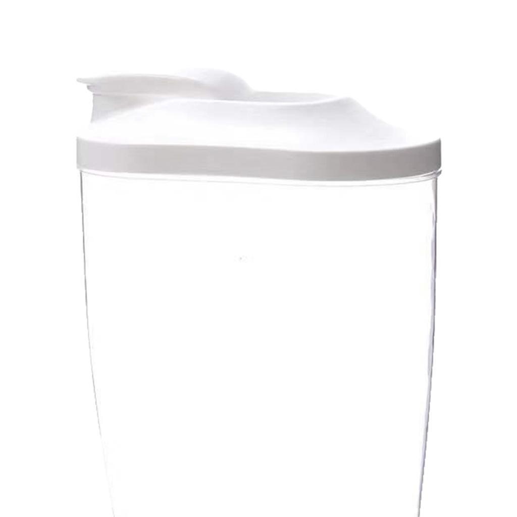 2X Food Storage Container Cereal Dispenser Flip Lid Dry Food Grain Rice 1500ml