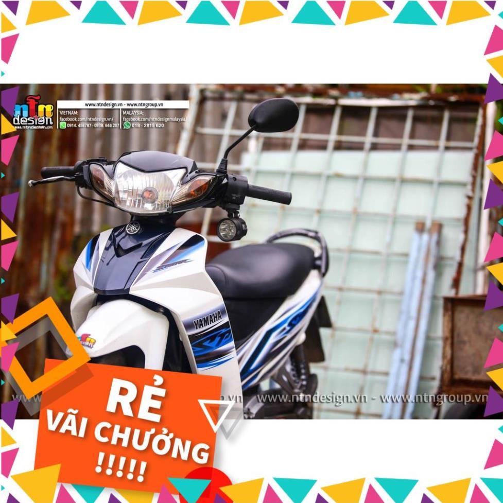 Tem Rời Sisius Mẫu Trắng Xanh Đen Chữ Spark