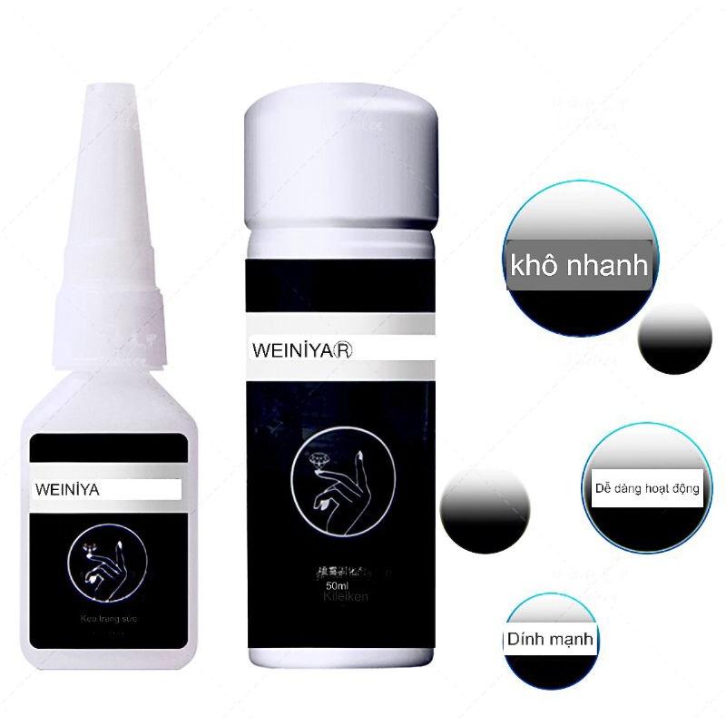 Keo xịt khô gắn đá weiniya, keo gắn đá weiniya
