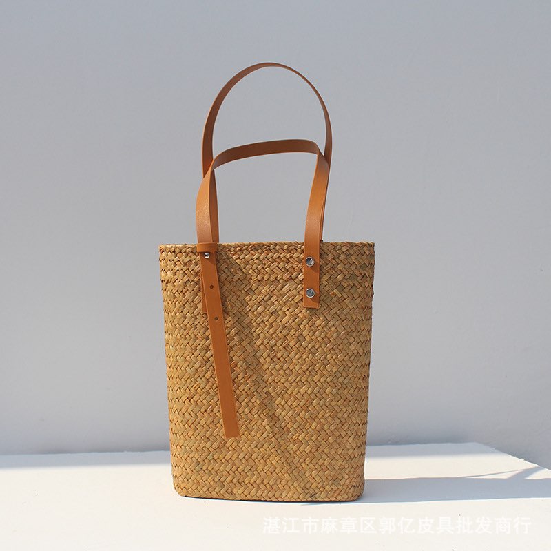 Túi nhỏ mây tre lá rơm dệt,túi xách tay nữ đan tay đi biển túi mini dệt thủ công handmade Giỏ đan lát wicker bags bamboo