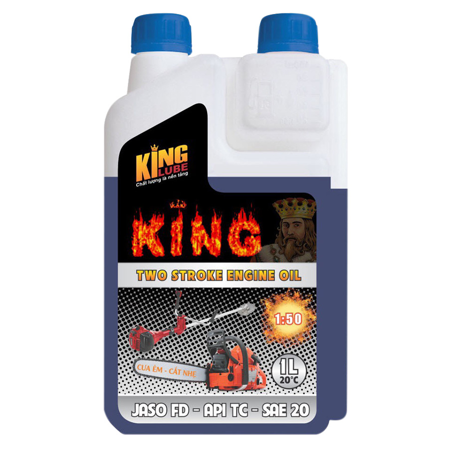 Dầu Nhớt Dầu Nhớt Động Cơ 2 Thì Kinglube API TC Jaso FD SAE 20 - Xanh