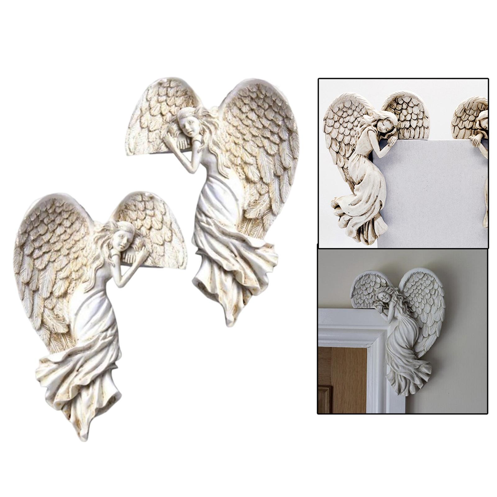 Corner Angel Figurine Crafts Statues For Housewarmimg Home Accent Left Right