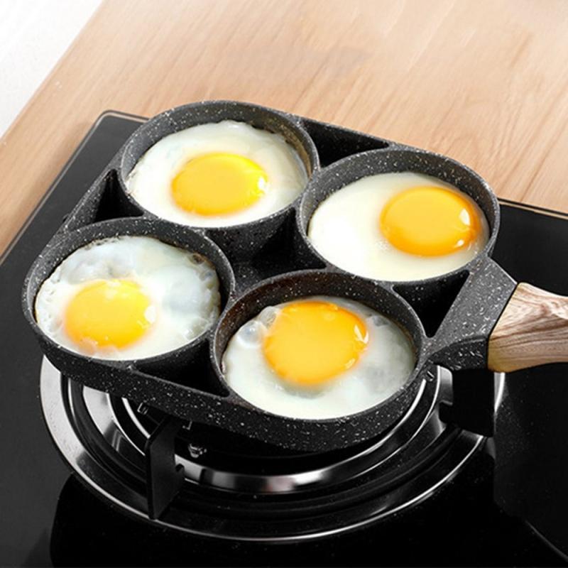 Chảo Rán Trứng 4 Lỗ - Chảo Chống Dính - Chảo Độc Đáo - Vận Chuyển Miễn Phí Toàn Quốc