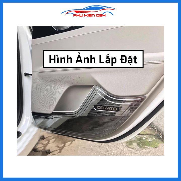 Bộ ốp Titan chống trầy xước tapli, táp li ô tô Cerato 2019-2020-2021-2022