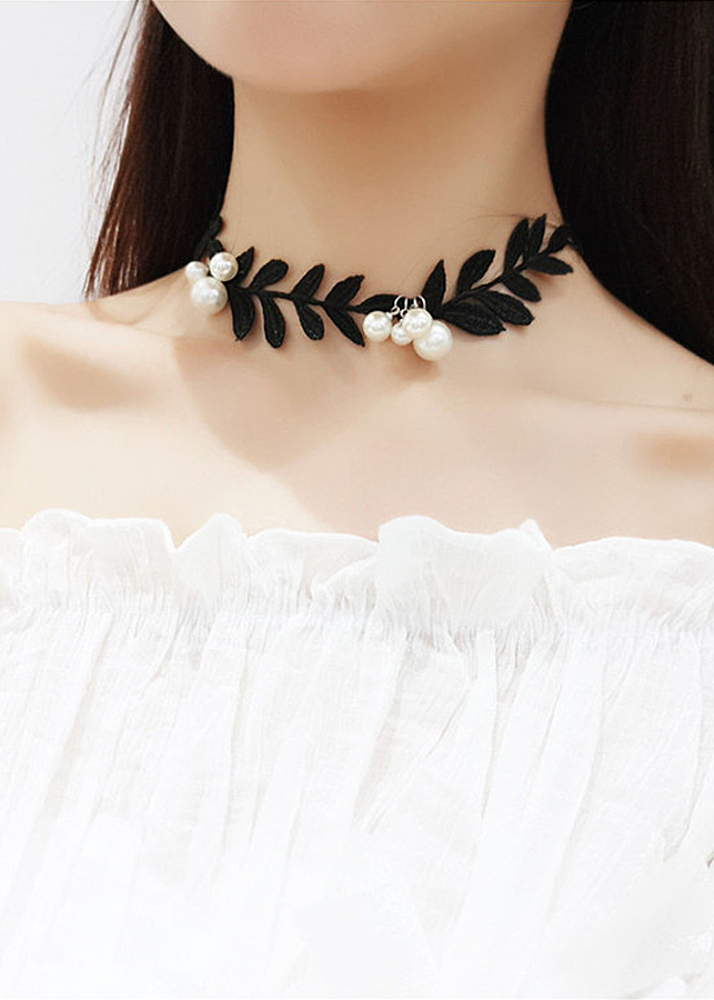 Vòng cổ choker ren chiếc lá 005-006