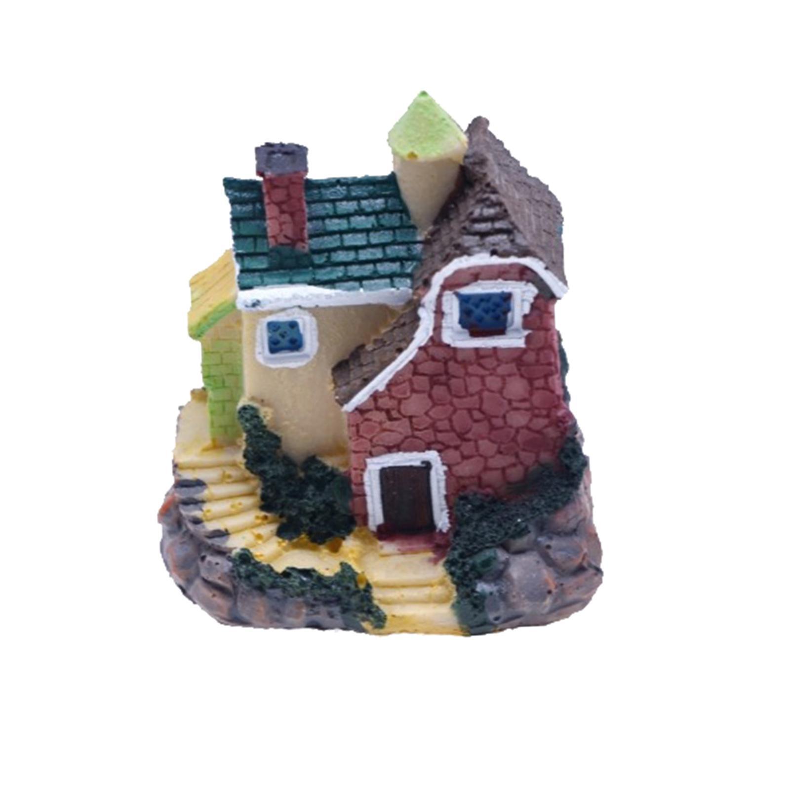 Mini Fairy Garden House Micro Landscape Miniature House DIY for Outdoor Home