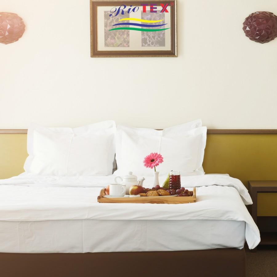 Vỏ Chăn Cotton Khách Sạn Trắng Trơn RIOTEX - Kích Thước 1m8x2m/ 2mx2m2 Mềm Mại Không Xù