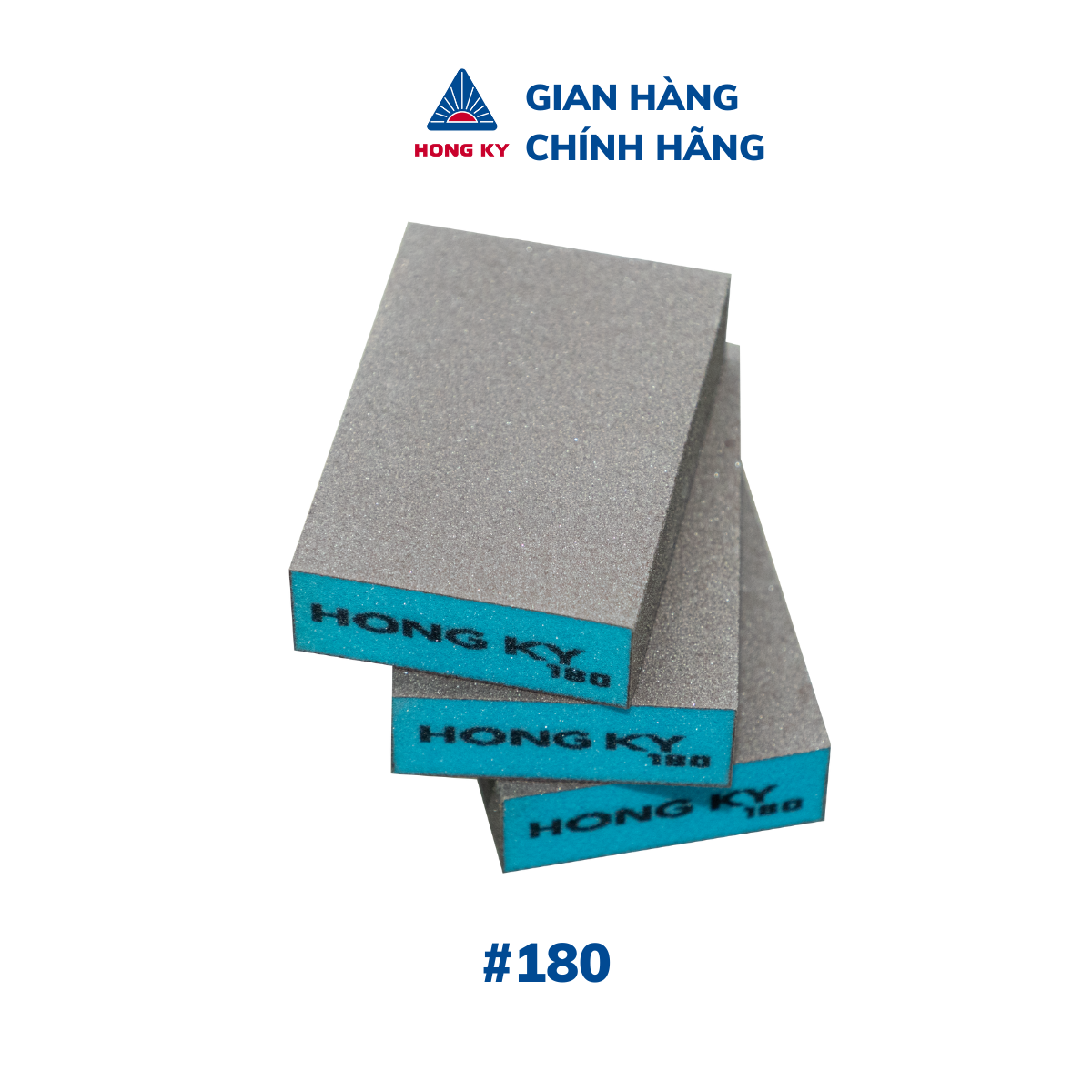 Bộ 5 miếng xốp chà nhám cầm tay 4 mặt A/O Hồng Ký - NX90001