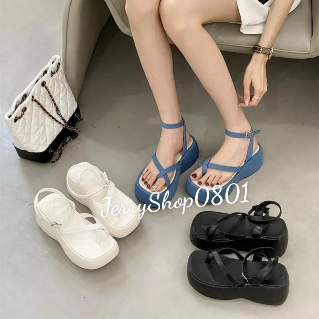 Sandal nữ đế cao 7P ĐỘN ĐẾ 2 DÂY XỎ NGÓN TRENDING