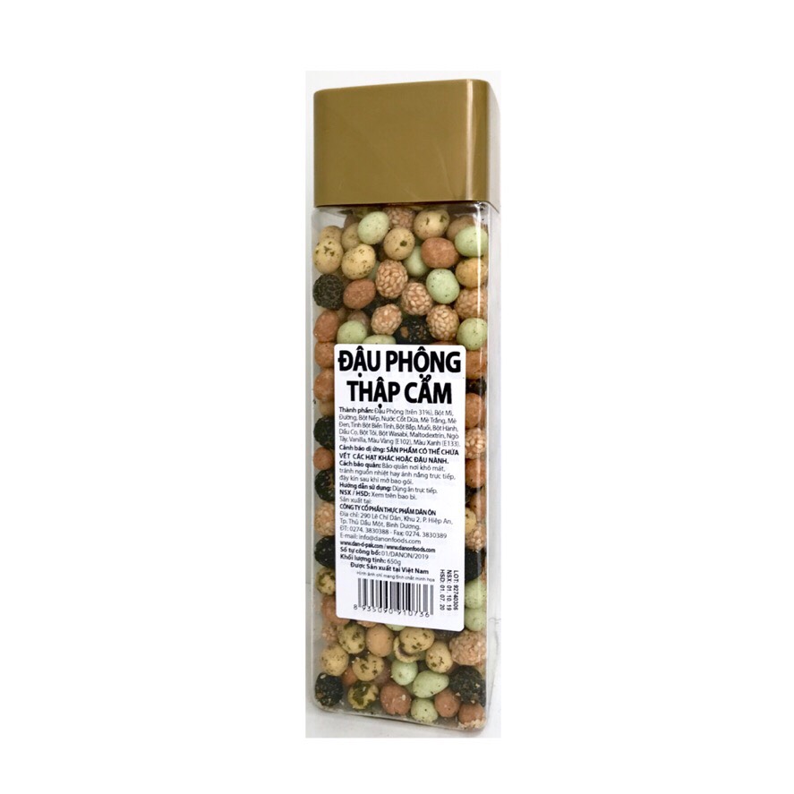 Đậu Phông Thập Cẩm 5 hương vị Tháp 650g  Món ăn vặt phù hợp cho mọi lứa tuổi
