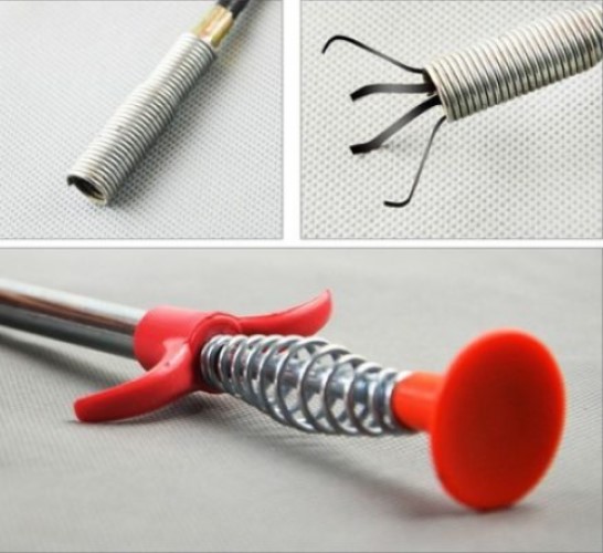 DỤNG CỤ GẮP RÁC SIÊU TIỆN LỢI ( Dài 60cm )-que móc rác thông tắc bồn chậu rửa, nhà vệ sinh, nhà tắm, ống cống - HENRYSA