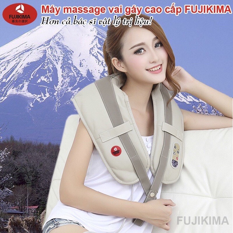 [CHÍNH HÃNG] Đai Massage Vai Cổ Gáy Cao Cấp Fujikima FJ-264K