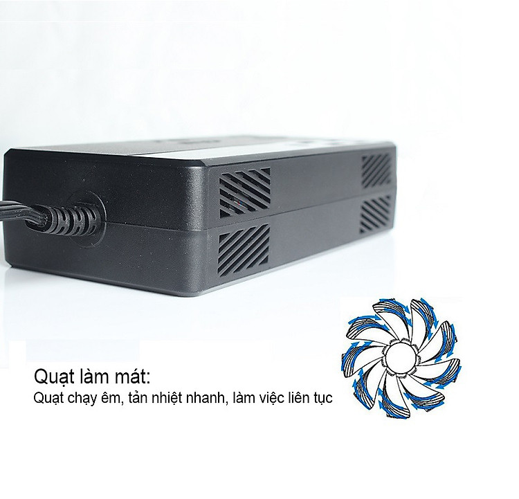 Bộ Chuyển Đổi Nguồn Điện DC 12V Sang AC 110V/220V 200W Tích Hợp 4 Cổng USB Sạc Nhanh Và 1 Cổng Type-C M2012 - Kèm Củ Sạc