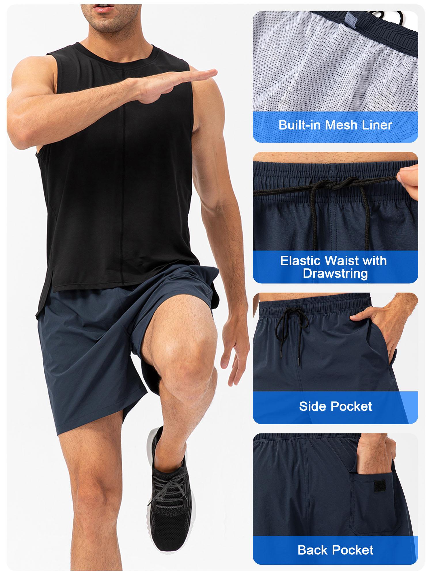 Quần Short Nam Thể Thao Có Túi Khô Nhanh