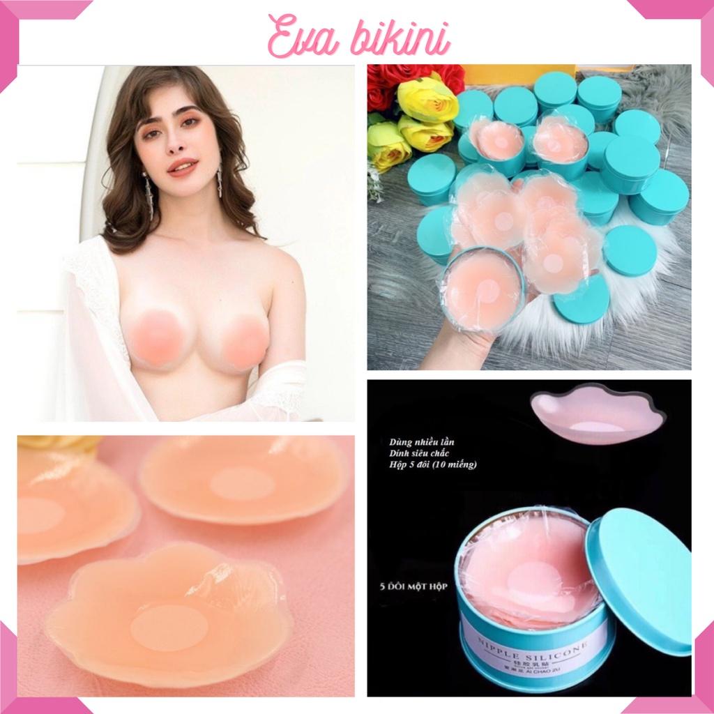 Hộp 5 đôi dán ti silicon EVA dùng nhiều lần dính cực chắc