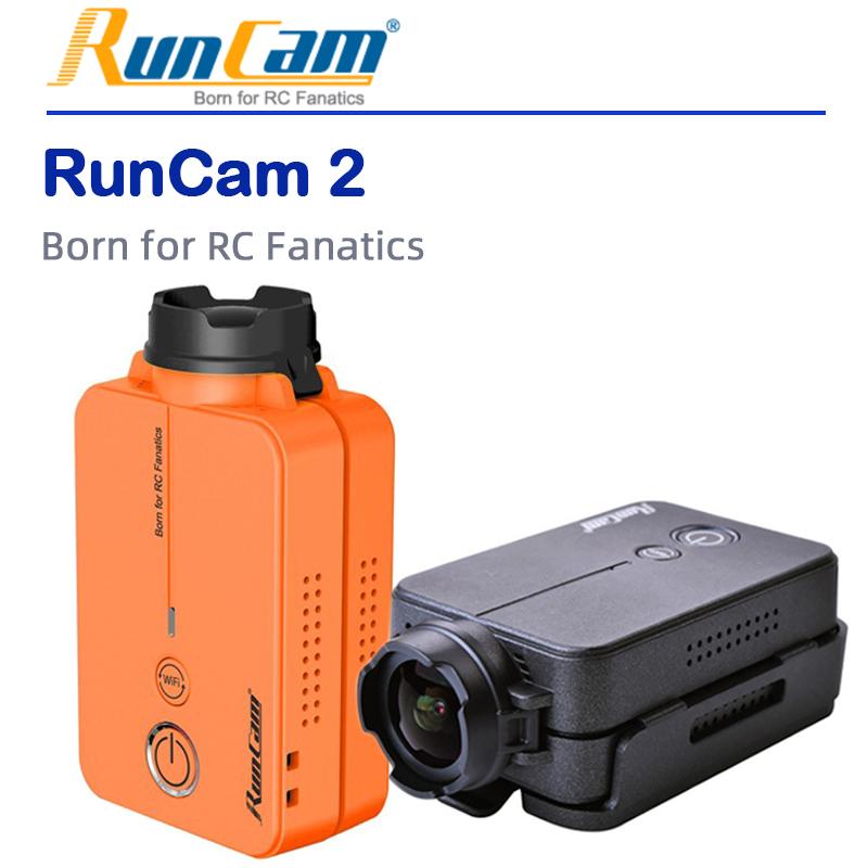 Runcam 2 Black Light Action Mini Outdoor Sport Driver quay video Máy quay video 1080p 60fps Ứng dụng Wi-Fi Ứng dụng thay thế pin