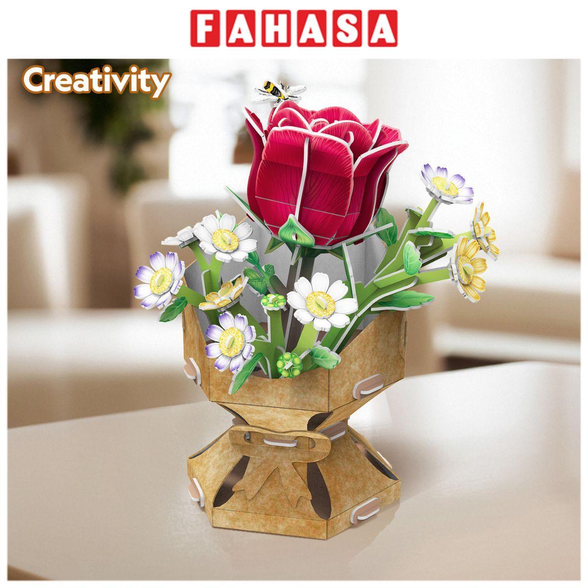 Đồ Chơi Lắp Ráp Bó Hoa Hồng Nhỏ - CubicFun W3301h