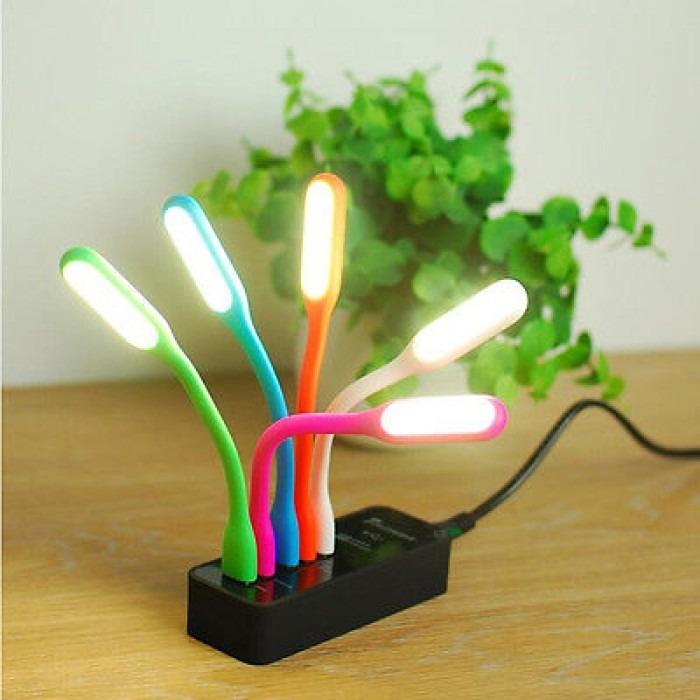 Đèn LED USB mini siêu sáng hiệu HOTCASE (thiết kế nhỏ nhắn, uốn cong mọi góc độ) - giao màu ngẫu nhiên - hàng nhập khẩu