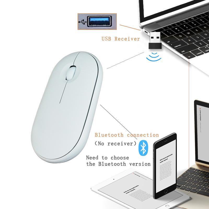 Chuột Không Dây Bluetooth Sạc Chuột Chuột Hồng Blutooth Chuột Cực Silent Chuột Chơi Game Cho iPad Máy Tính Laptop