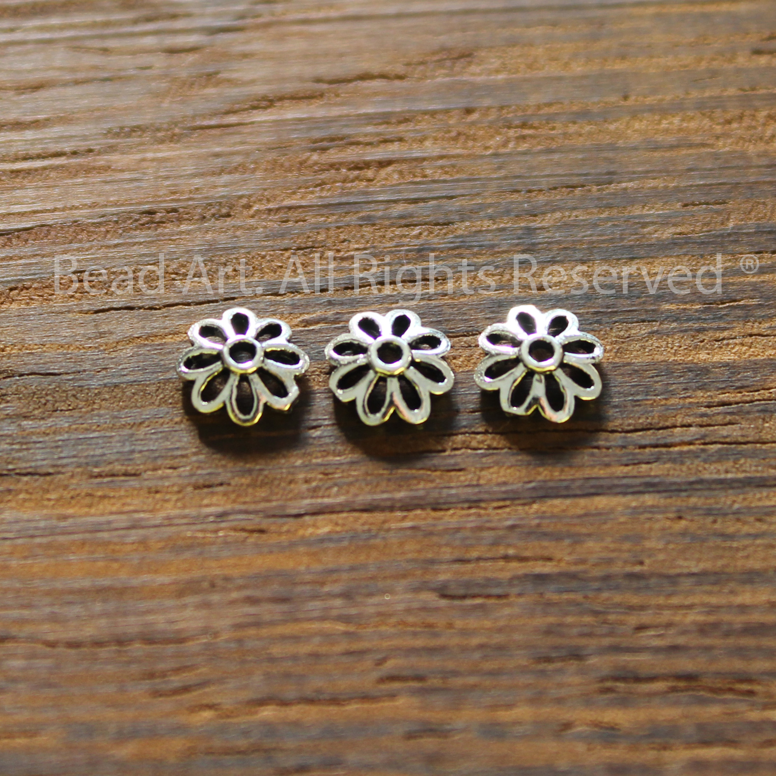 6MM Charm Úp, Charm Ốp Hạt Bạc 925, Phụ Kiện Phối Vòng Tay, Chuỗi Hạt, Trang Sức Phong Thuỷ, Chuỗi Hạt - Bead Art