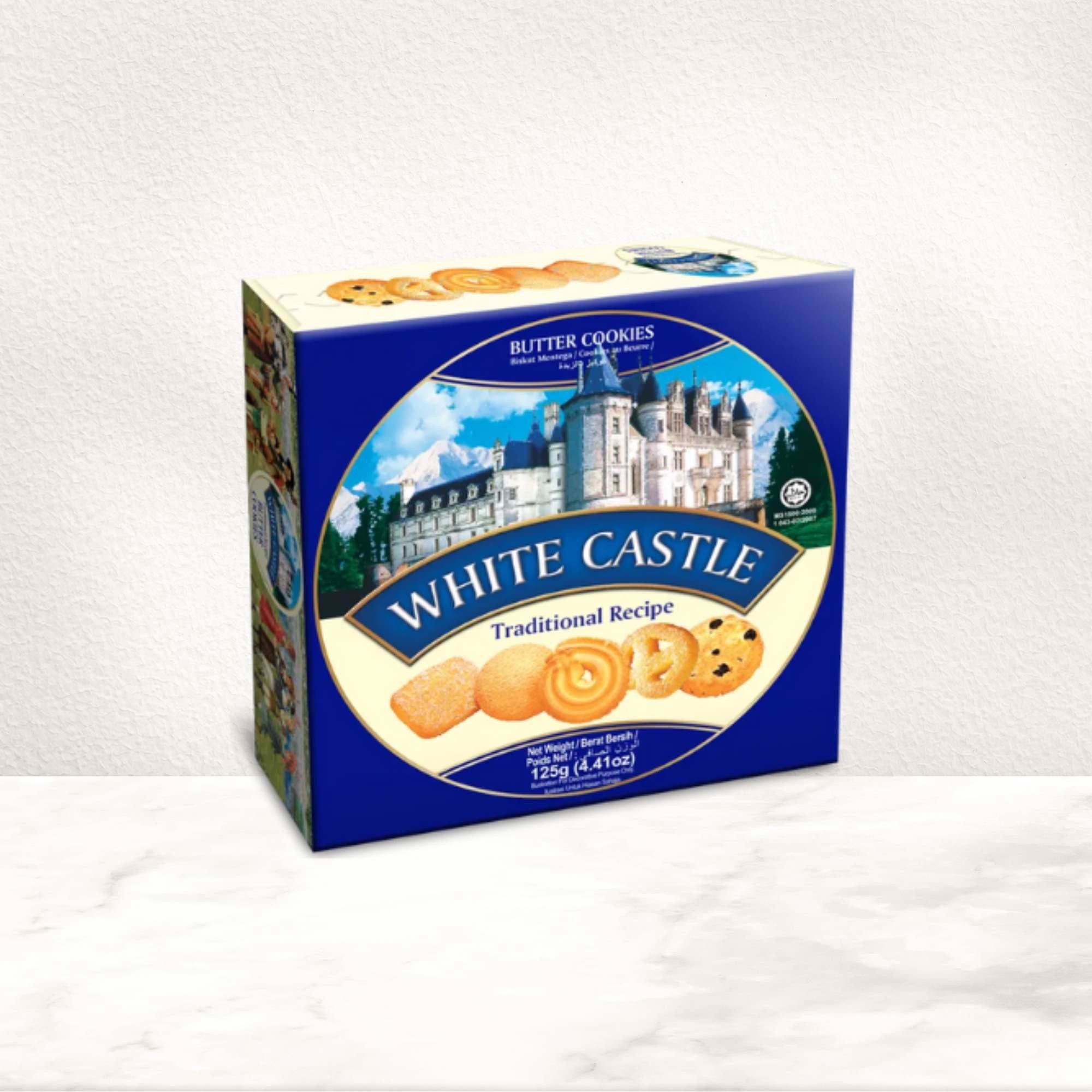 Bánh quy bơ truyền thông White Castle (125g) | Malaysia