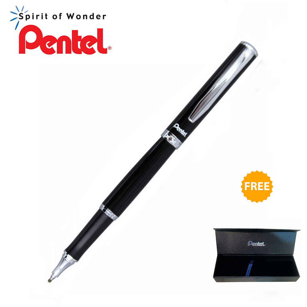 Bút Ký Cao Cấp Pentel K611 Ngòi 0.7mm Mực Xanh | Thiết Kế Nắp Đậy | Nhiều Màu Vỏ Thời Trang