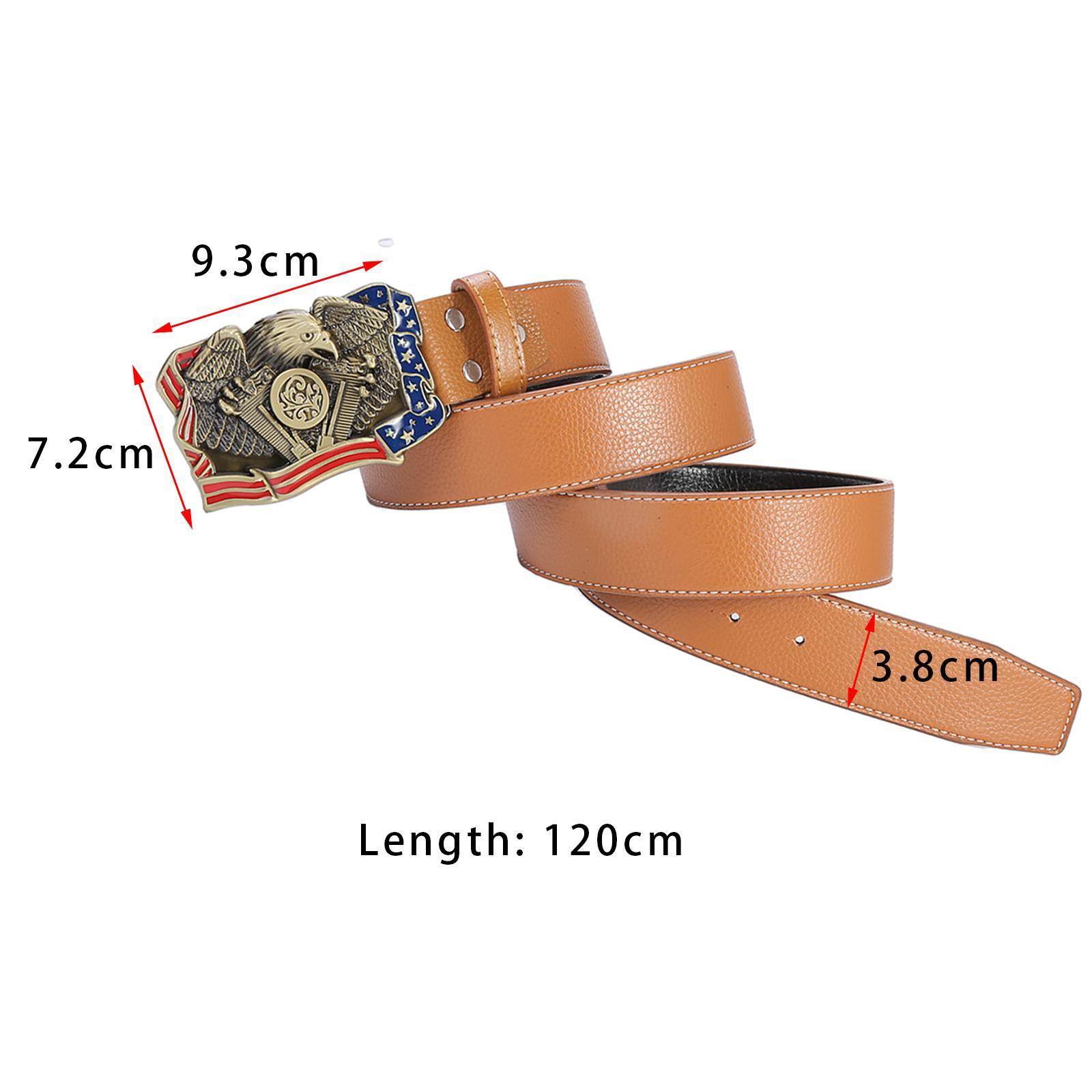 Mens PU Leather Belt with Buckle Waist Belt Dresses Belt Western Belts Women