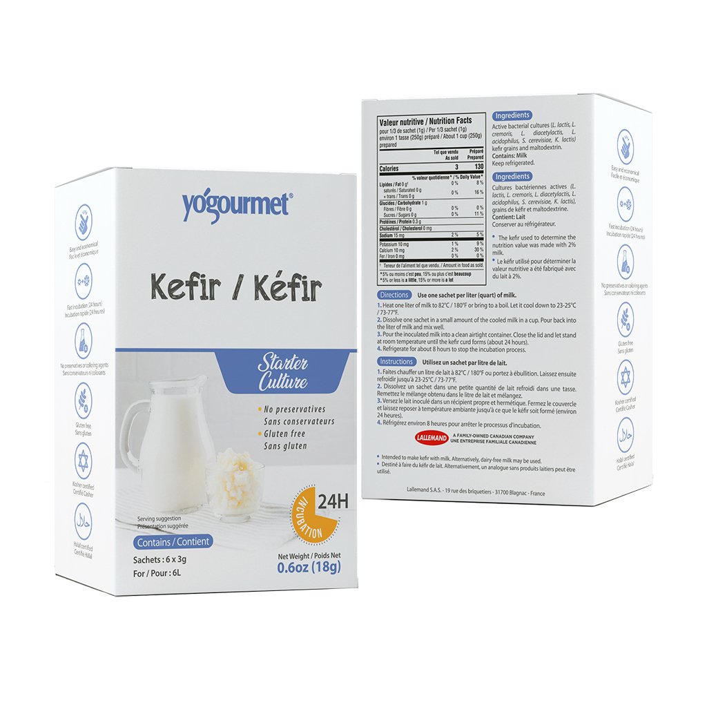 Men làm sữa chua Kefir - Vegan - Probiotic (Yogourmet)