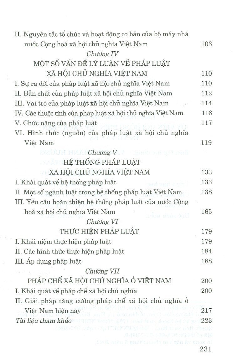 Những vấn đề cơ bản về Nhà nước và Pháp luật Việt Nam