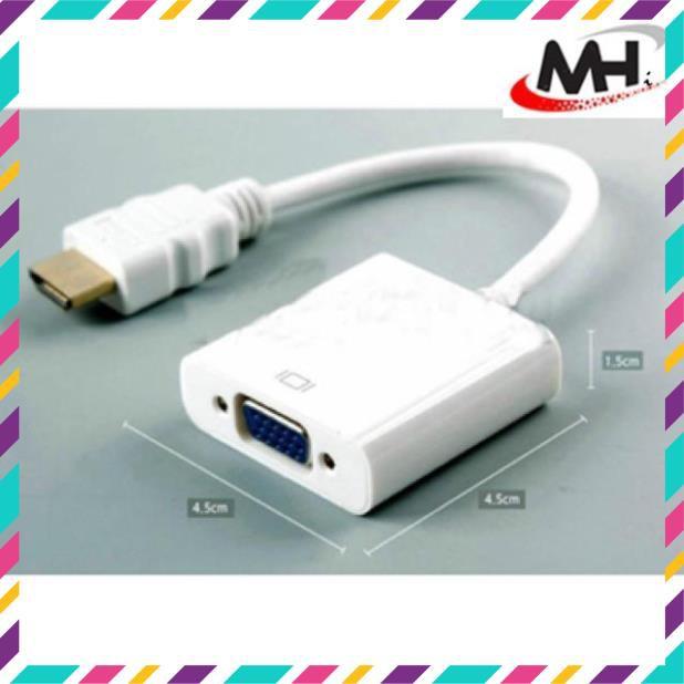 Cáp Chuyển Đổi HDMI ra VGA có Audio -Cam kết chất lượng 100