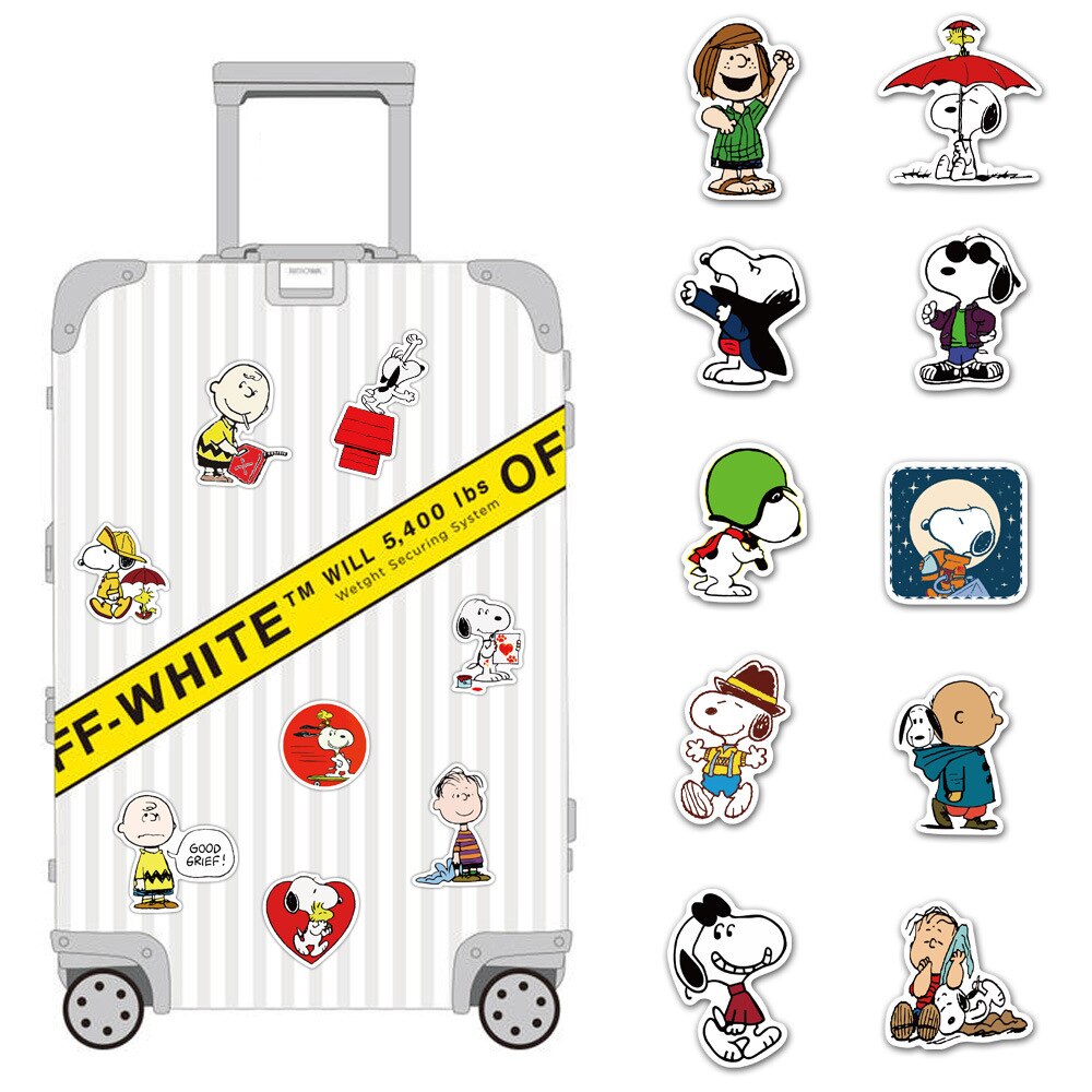 Sticker hình dán snoopy dễ thương cute, pastel trang trí mũ bảo hiểm, dán Laptop, journal, sổ tay