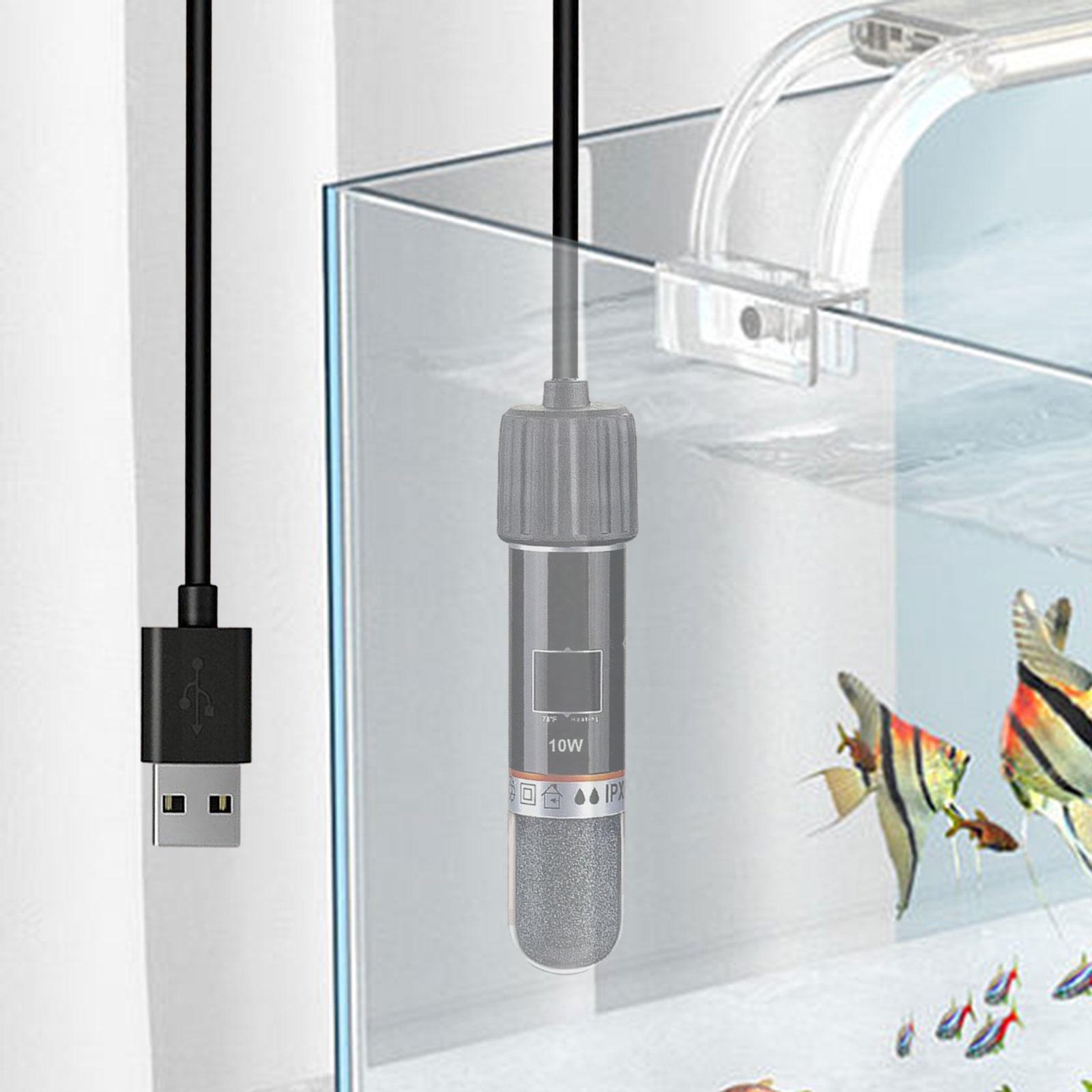 Aquarium Heater Small Fish Tank Heater Digital Display Auto Heating Tool for Pet Drinking Waterer Reptile Aquatic Terrarium