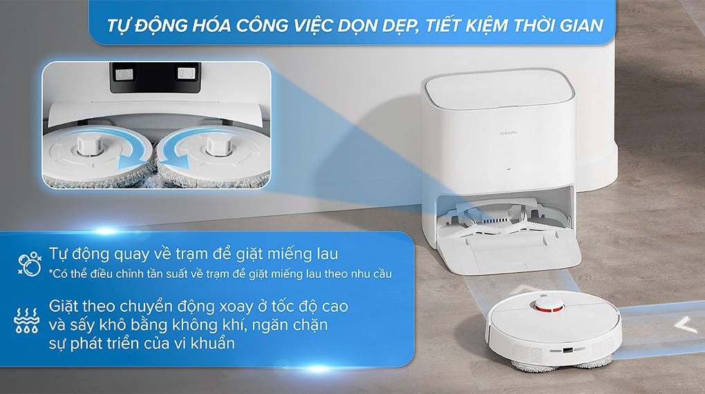 Robot hút bụi lau nhà phiên bản quốc tế Xiaomi X20- Hàng chính hãng