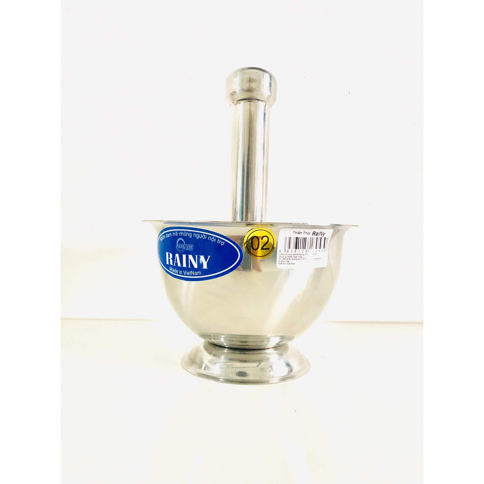 Bộ Chày Cối Nhà Bếp Inox 201 Rainy
