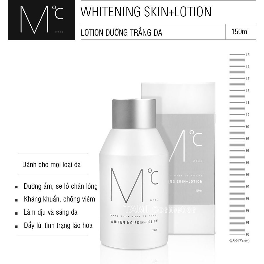 Lotion dưỡng trắng mini size MdoC Whitening Skin+Lotion 30ml JN-MLT05