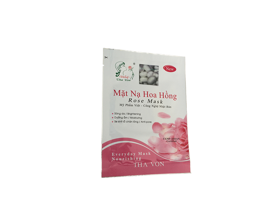 Mặt Nạ Hoa Hồng chất liệu lụa